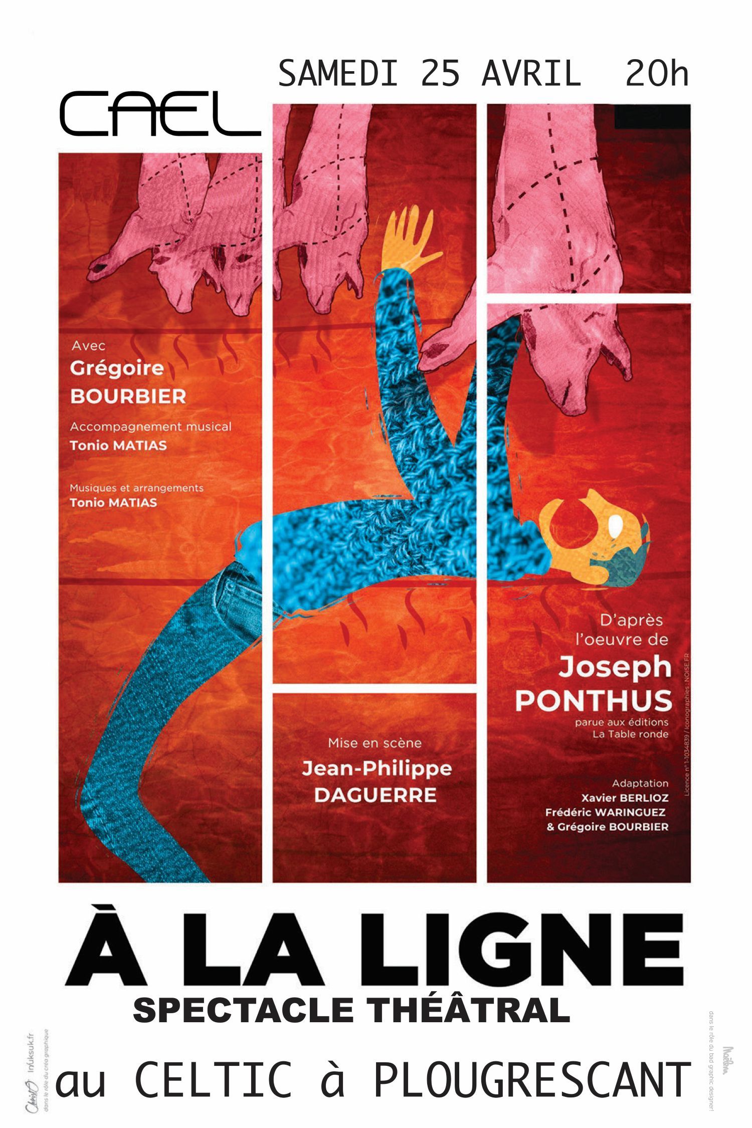 "A la ligne", spectacle théatral d'après l'oeuvre de Joseph Ponthus