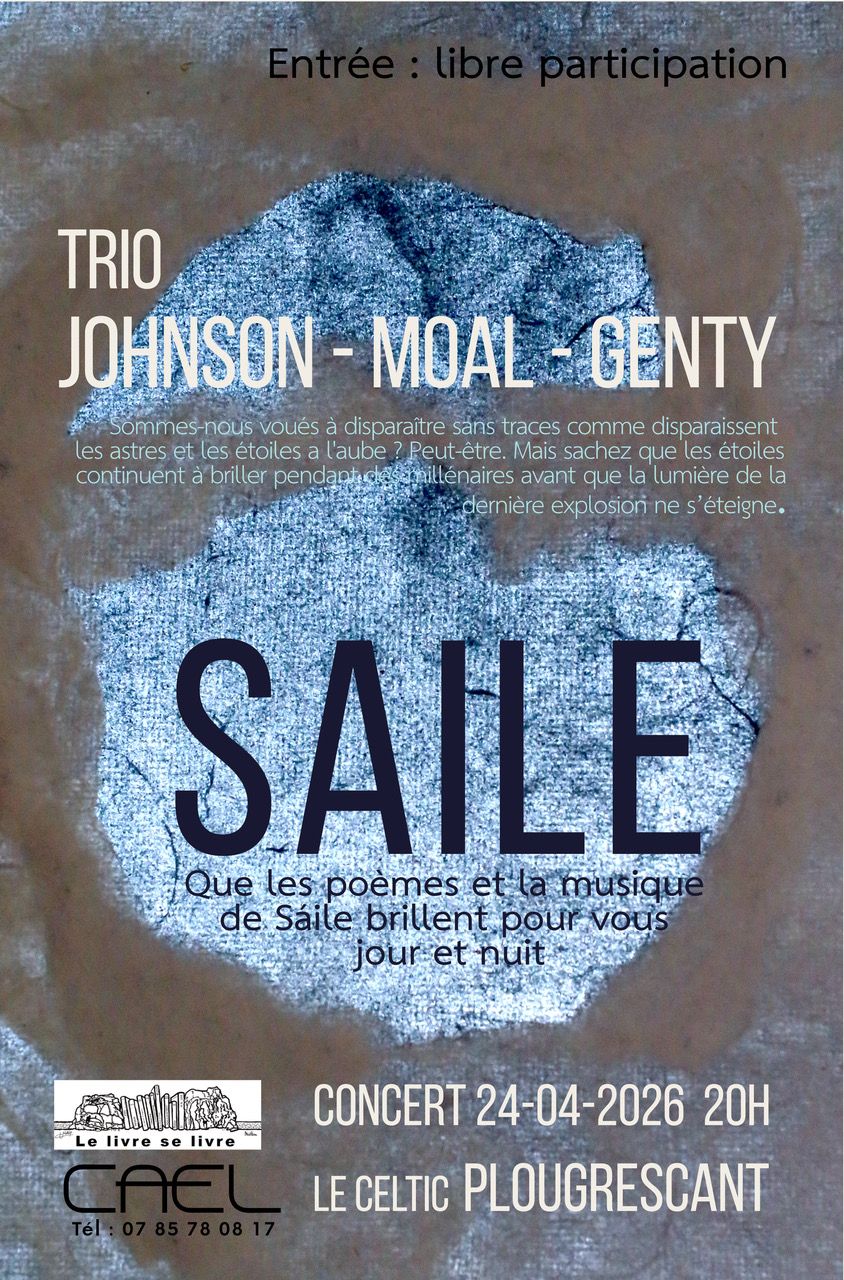 Concert: TRIO Johnson-Genty-Moal:  "Sáile"